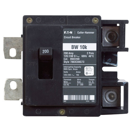 EATON CUTLER-HAMMER Circuit Breaker, BW Series 200A, 2 Pole, 120/240V AC BW22OO